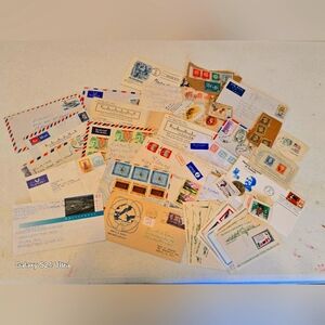 Antique Postage Stamps and letters